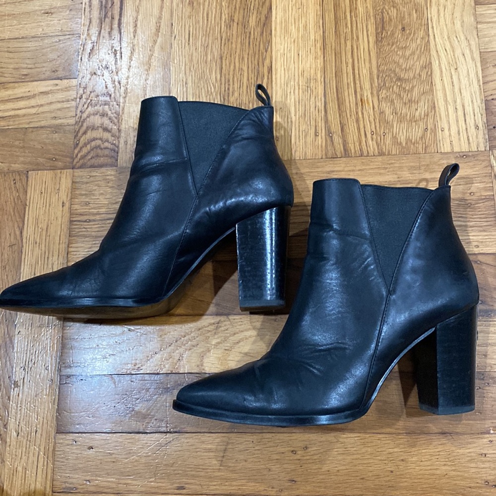 & Other Stories Stacked Heel Ankle Boots - Picture 8 of 10